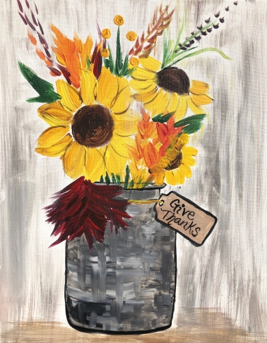 A Thankful Harvest paint nite project by Yaymaker