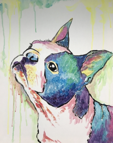 A Custom Splash  Paint Your Pet II paint nite project by Yaymaker
