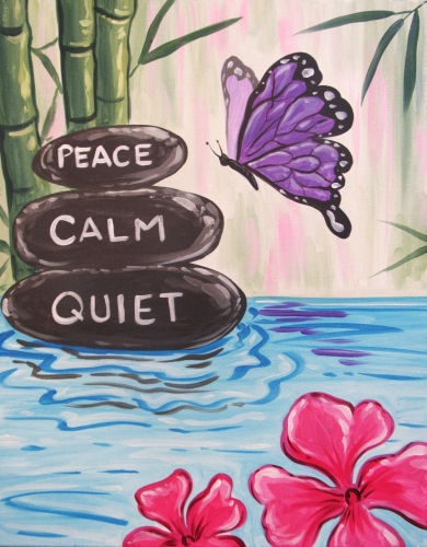 A Peace Calm Quiet paint nite project by Yaymaker