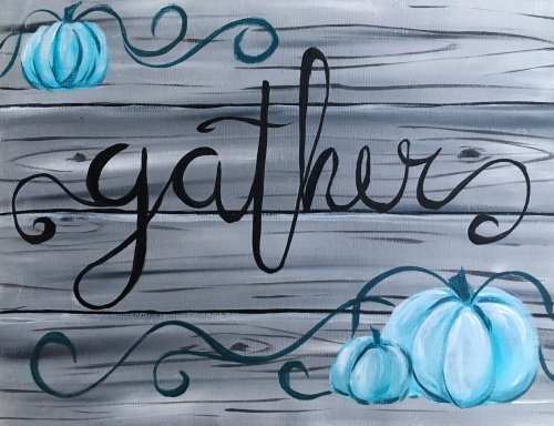 A Gather with those you Love paint nite project by Yaymaker