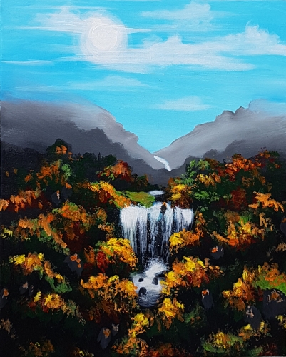 A Autumn Falls II paint nite project by Yaymaker