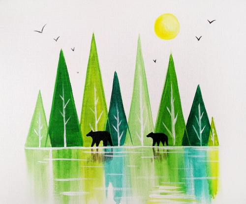 A The Wild Woods paint nite project by Yaymaker