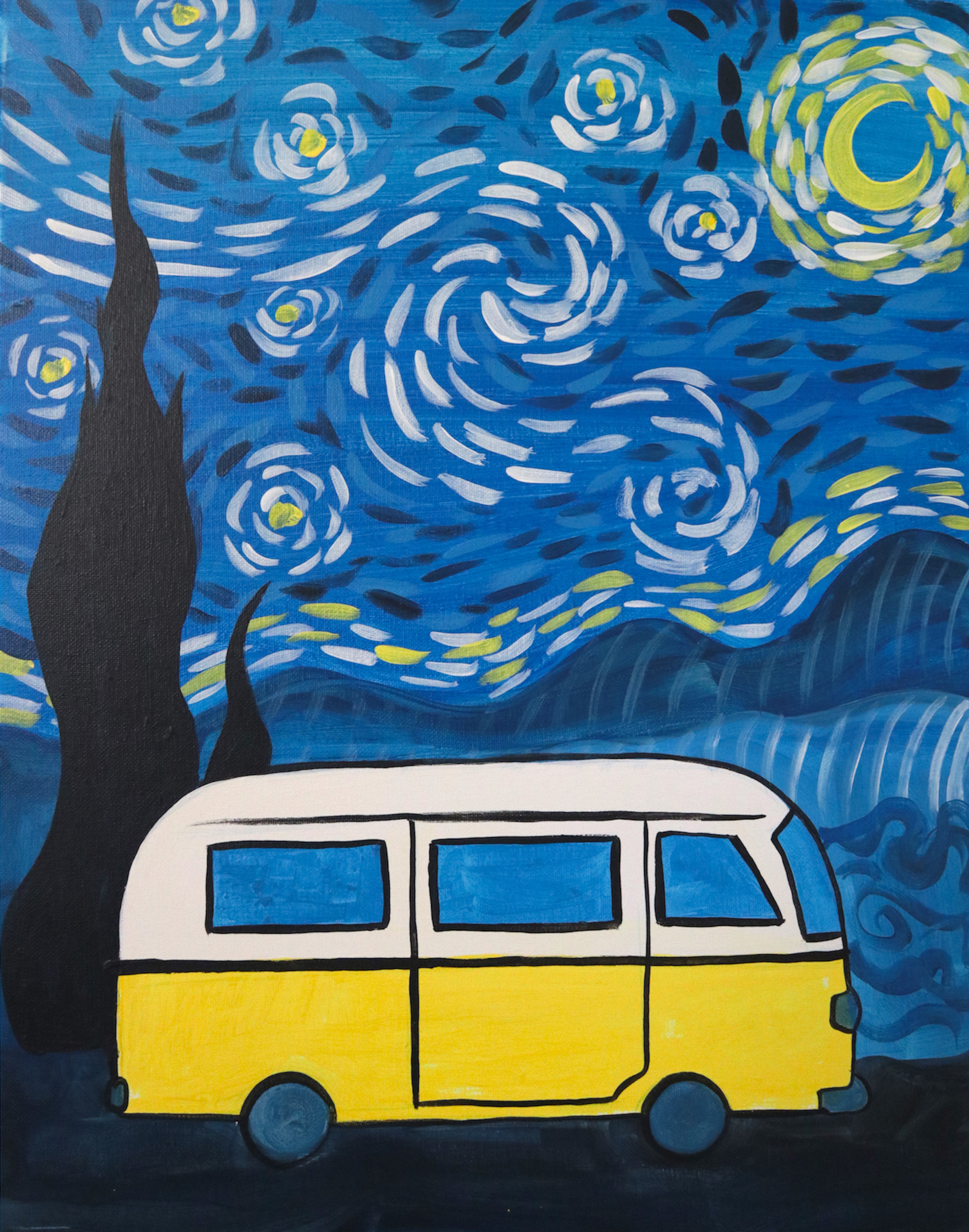 A Van GOgh paint nite project by Yaymaker