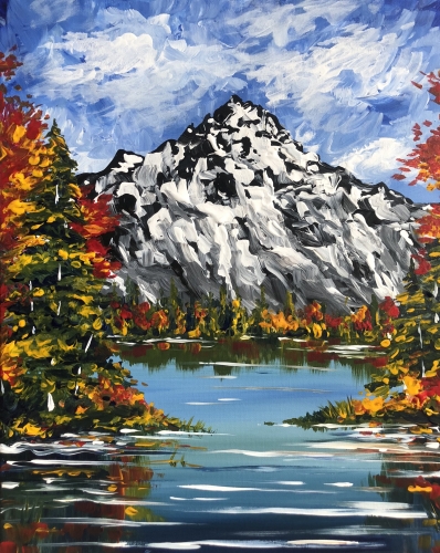 A Falling for the Mountains paint nite project by Yaymaker