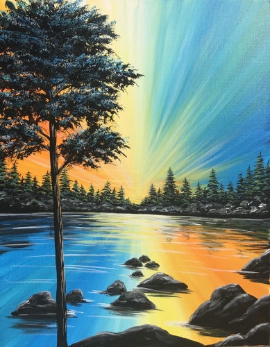 A Reverse Reflections paint nite project by Yaymaker
