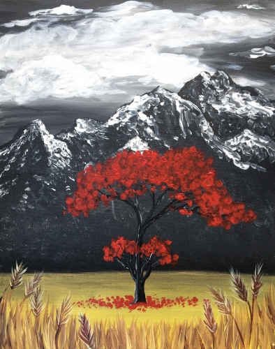 A Standing Tall in Fall paint nite project by Yaymaker