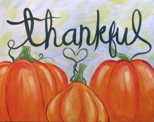 A Simply Be Thankful paint nite project by Yaymaker