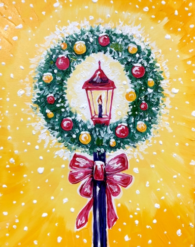 A Merry and Bright paint nite project by Yaymaker