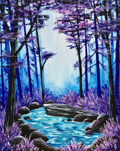 A Secret Lagoon paint nite project by Yaymaker