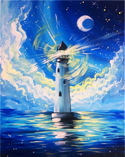 A Hope is like a lighthouse paint nite project by Yaymaker