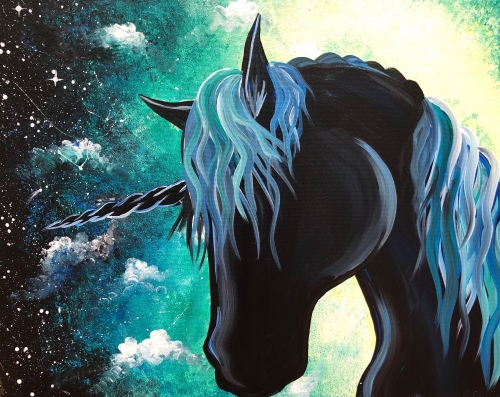 A Unicorn Magic II paint nite project by Yaymaker