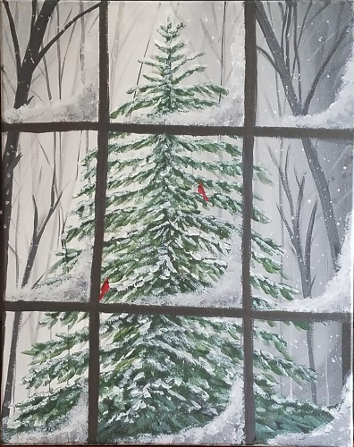A Winters Window paint nite project by Yaymaker