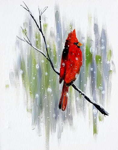 A Bird on a Branch II paint nite project by Yaymaker