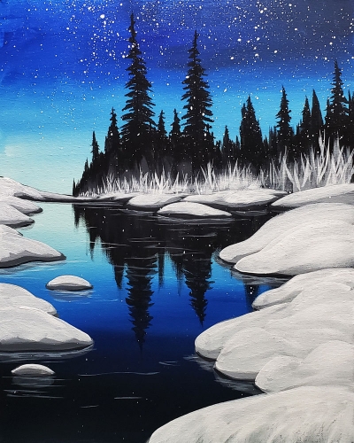 A Cold River paint nite project by Yaymaker