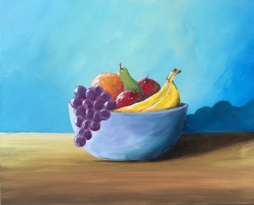 A Classic Fruit Bowl paint nite project by Yaymaker