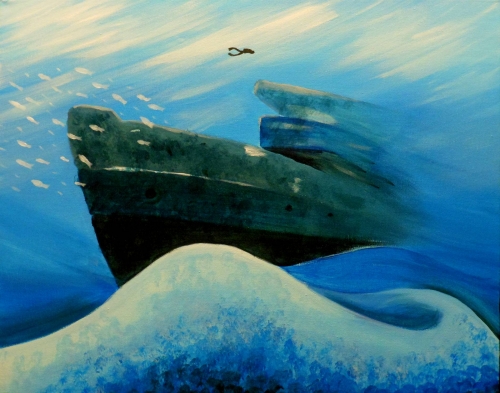 A Shipwreck paint nite project by Yaymaker