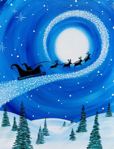 A The Magic of Santas Christmas Flight paint nite project by Yaymaker