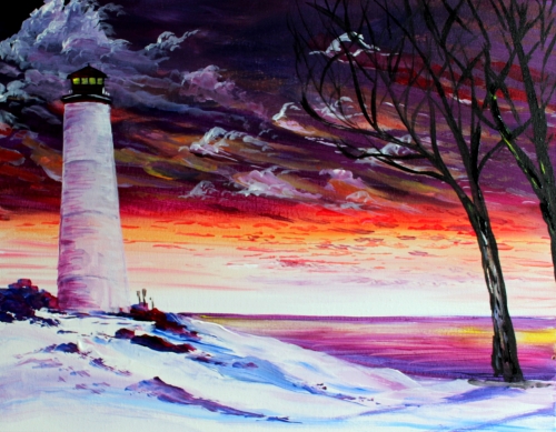 A Winters Allure paint nite project by Yaymaker