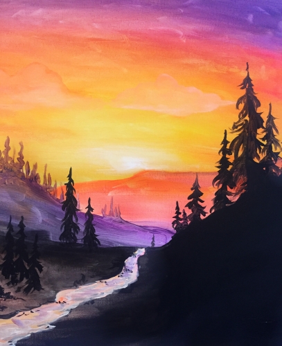 A Sunrise River paint nite project by Yaymaker