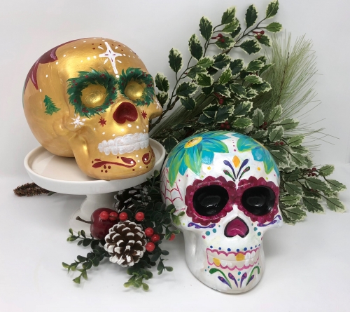 A Ceramic Skulls II ceramic painting project by Yaymaker