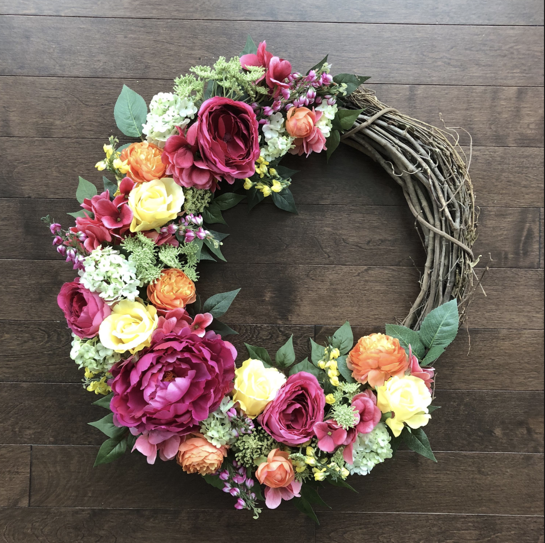 A Spring Wreath plant nite project by Yaymaker