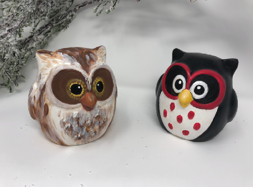 A Ceramic Owl ceramic painting project by Yaymaker