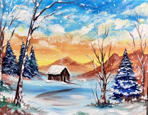 A Staying Warm in Winter paint nite project by Yaymaker