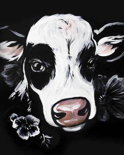 A Udderly Fantastic Cow paint nite project by Yaymaker