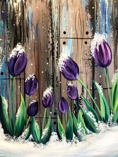 A Frosted Tulips paint nite project by Yaymaker
