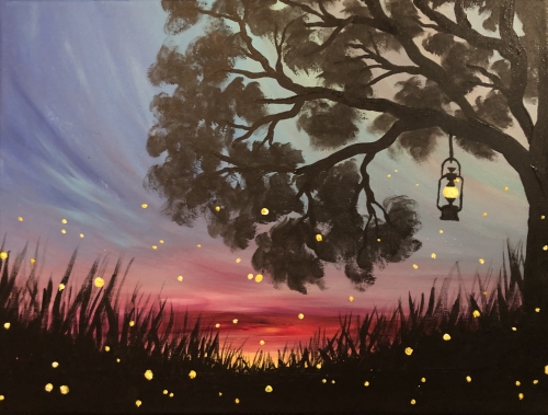 A A Fairy Nice Sunset paint nite project by Yaymaker