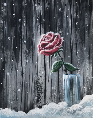A Frosted Rose paint nite project by Yaymaker