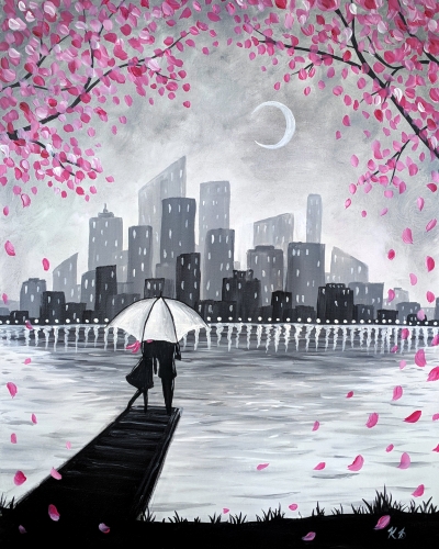 A Blossoming View paint nite project by Yaymaker