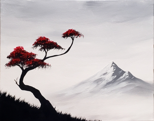 A Bonsai Mountain II paint nite project by Yaymaker