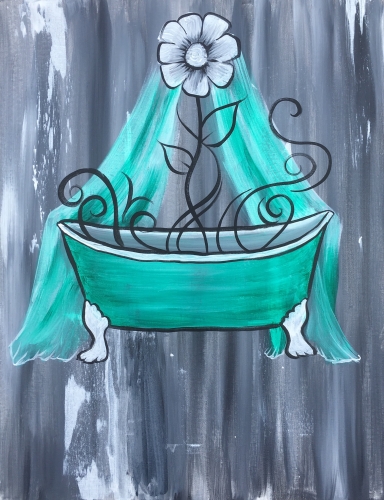A Draw Me A Bath paint nite project by Yaymaker