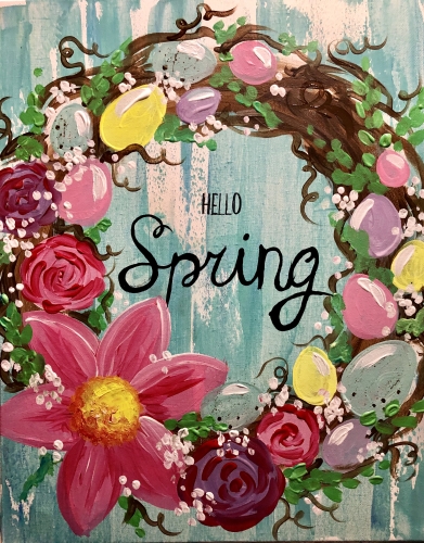 A Hello Spring paint nite project by Yaymaker