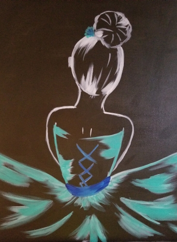 A Sophia Ballerina paint nite project by Yaymaker
