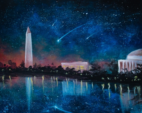 A Starry DC Night III paint nite project by Yaymaker
