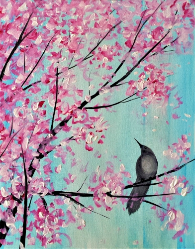 A Spring Songbird paint nite project by Yaymaker