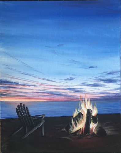 A Hot Summer Nights paint nite project by Yaymaker