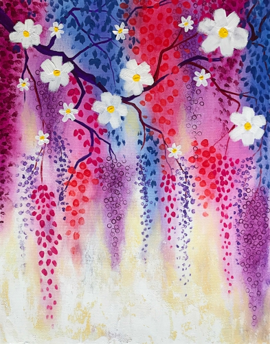 A Wonderful Wisteria paint nite project by Yaymaker