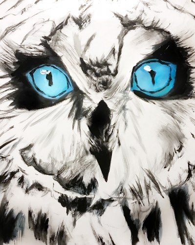 A Owl Catch You Later paint nite project by Yaymaker