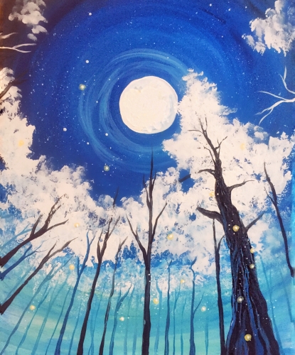 A Enchanted Winter Dreams paint nite project by Yaymaker