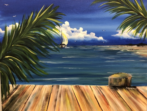 A Sailing is a Breeze paint nite project by Yaymaker