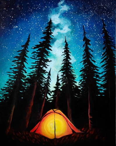 Paint Nite Camping under Galaxy Stars with Sierra Pitkin 06 09 2024