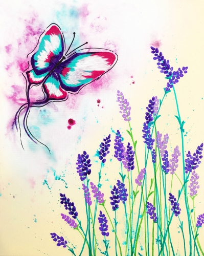 A Butterfly Spring paint nite project by Yaymaker