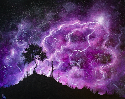 A Lavender Lightning paint nite project by Yaymaker