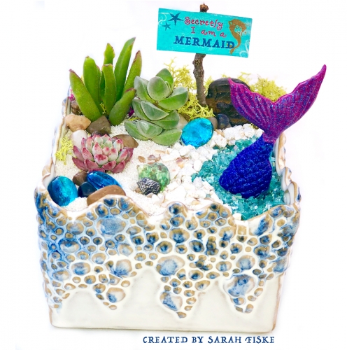 A MERMAZING in Sea Mist Planter plant nite project by Yaymaker