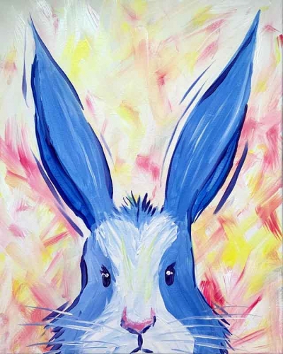 A Bunny Friend paint nite project by Yaymaker