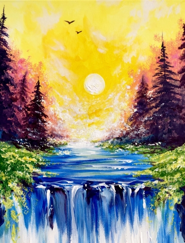 A Tranquility Falls paint nite project by Yaymaker