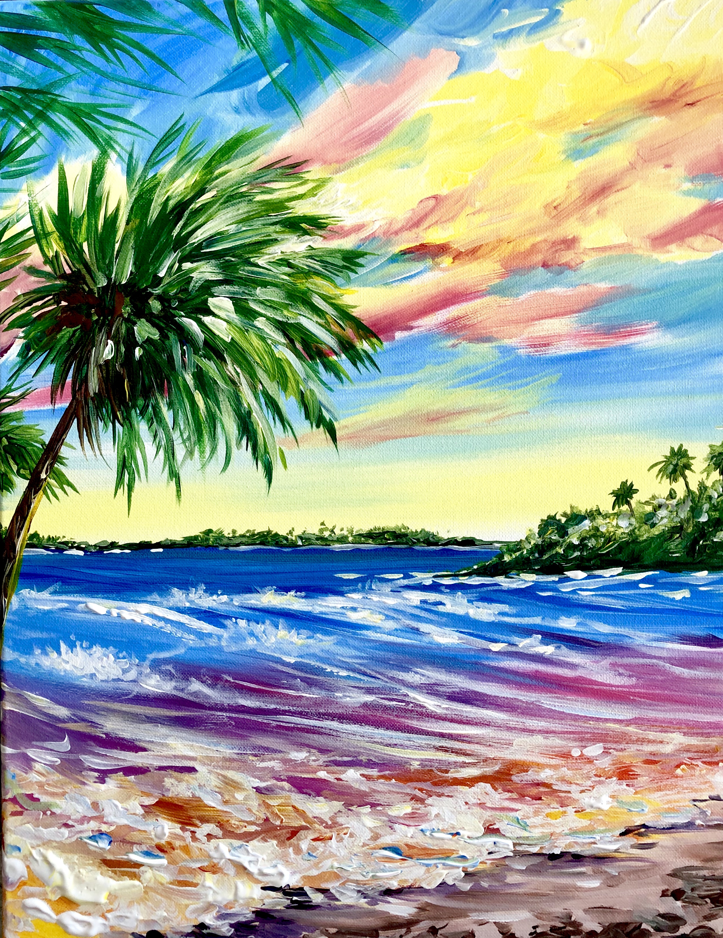 A I Need a Vacation paint nite project by Yaymaker
